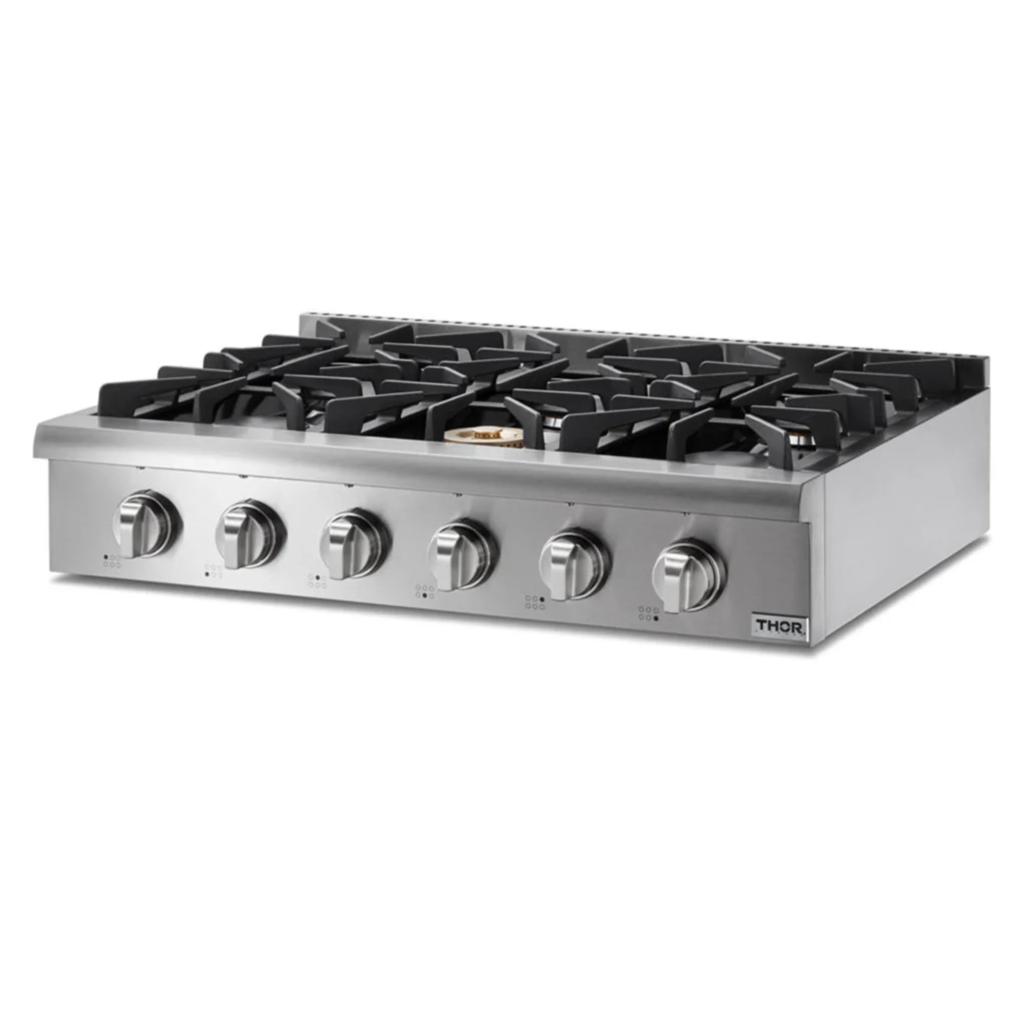 Thor Kitchen 36 Inch Professional Gas Rangetop in Stainless Steel