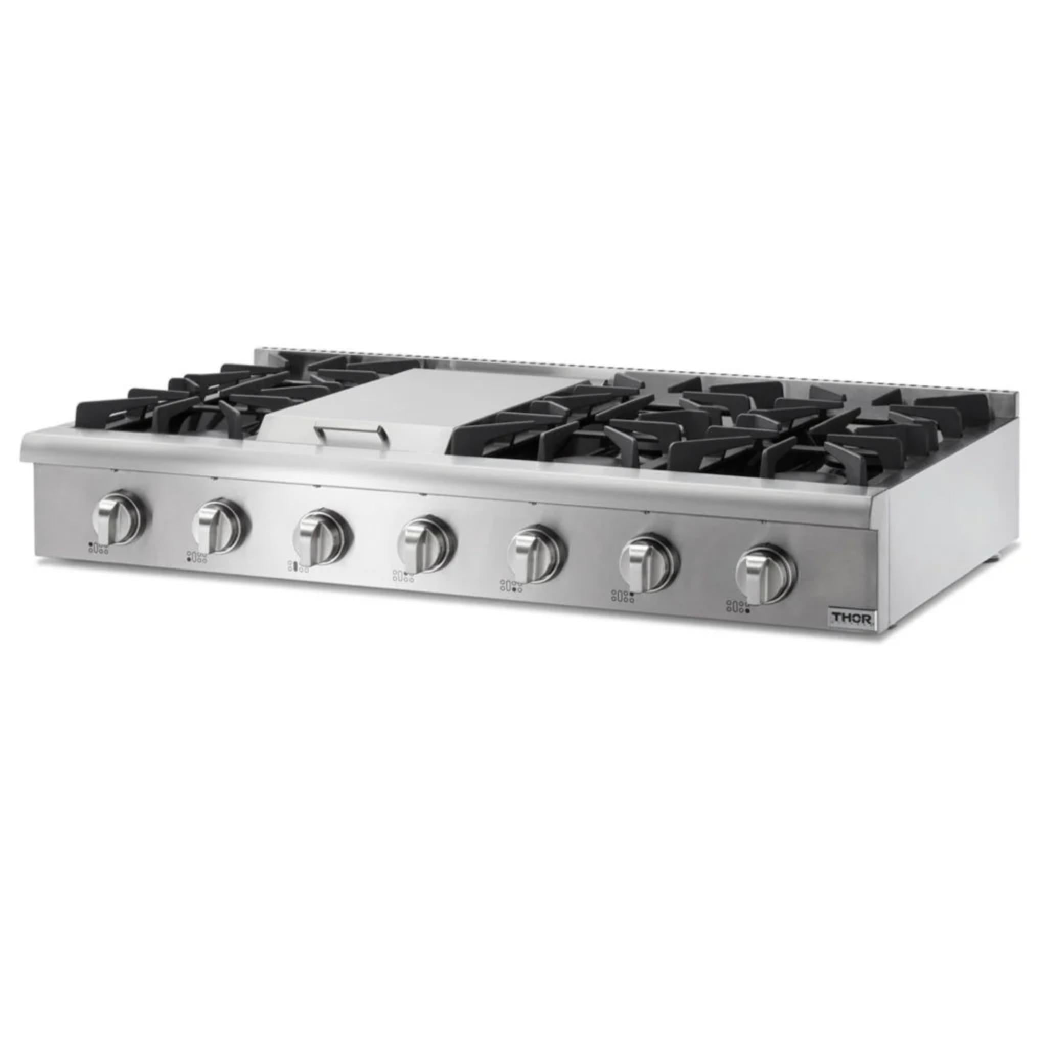 Thor Kitchen 48 Inch Professional Gas Rangetop in Stainless Stee