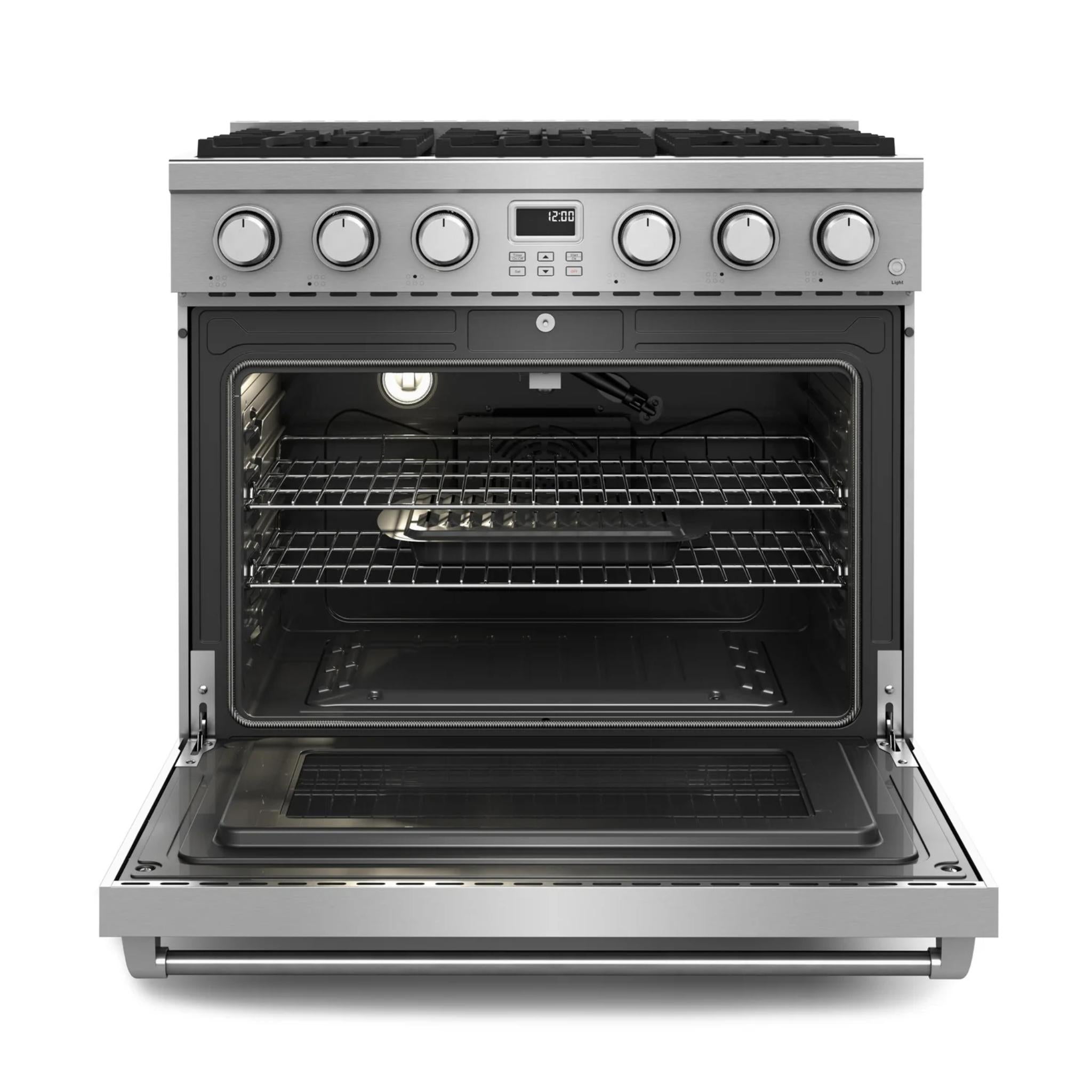 Thor Kitchen 36 Inch Contemporary Professional LP Range in Stainless Steel