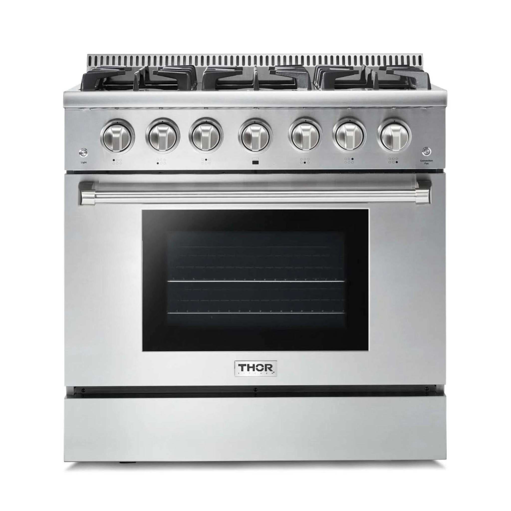 Thor Kitchen 36 Inch Professional Gas Range in Stainless Steel
