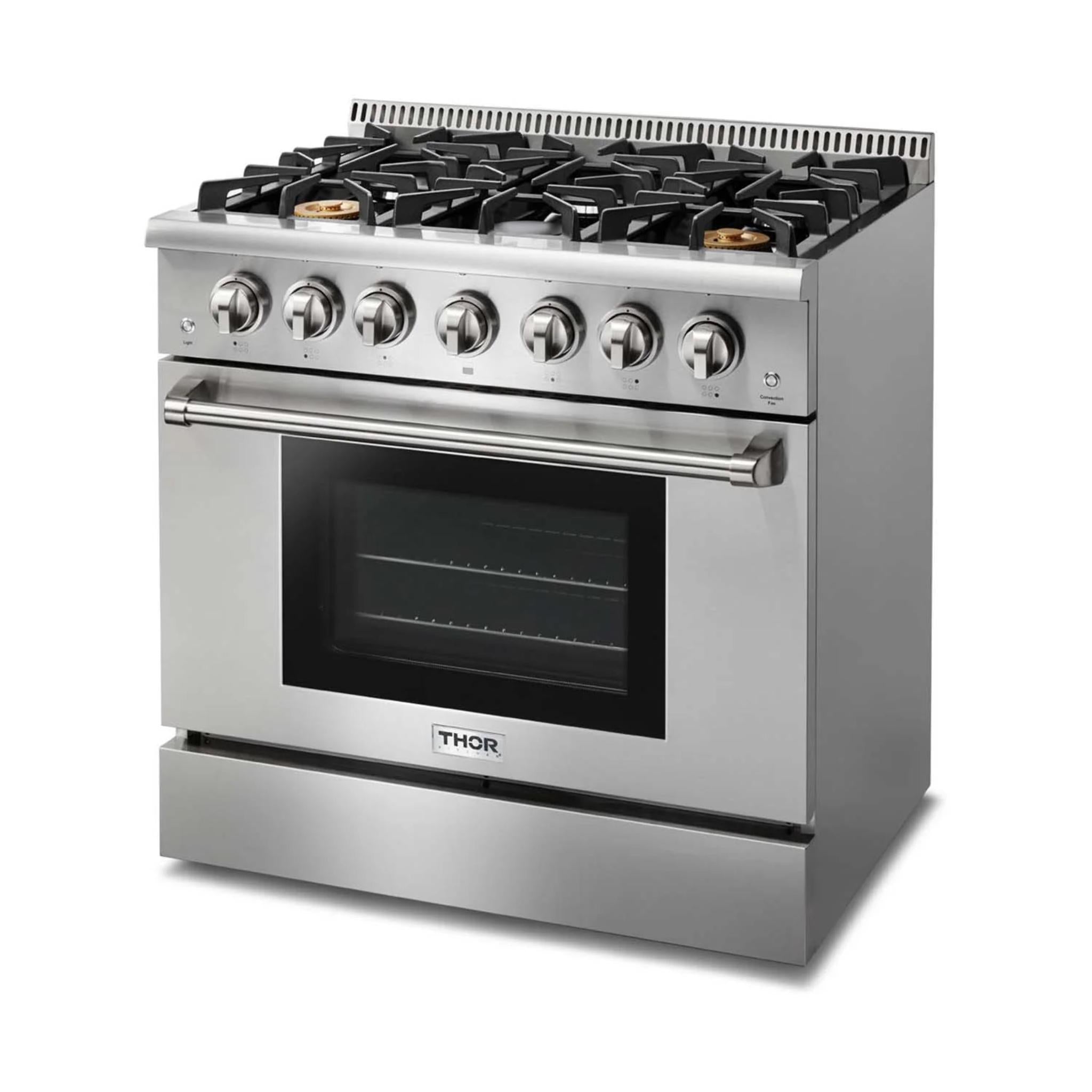 Thor Kitchen 36 Inch Professional Gas Range in Stainless Steel