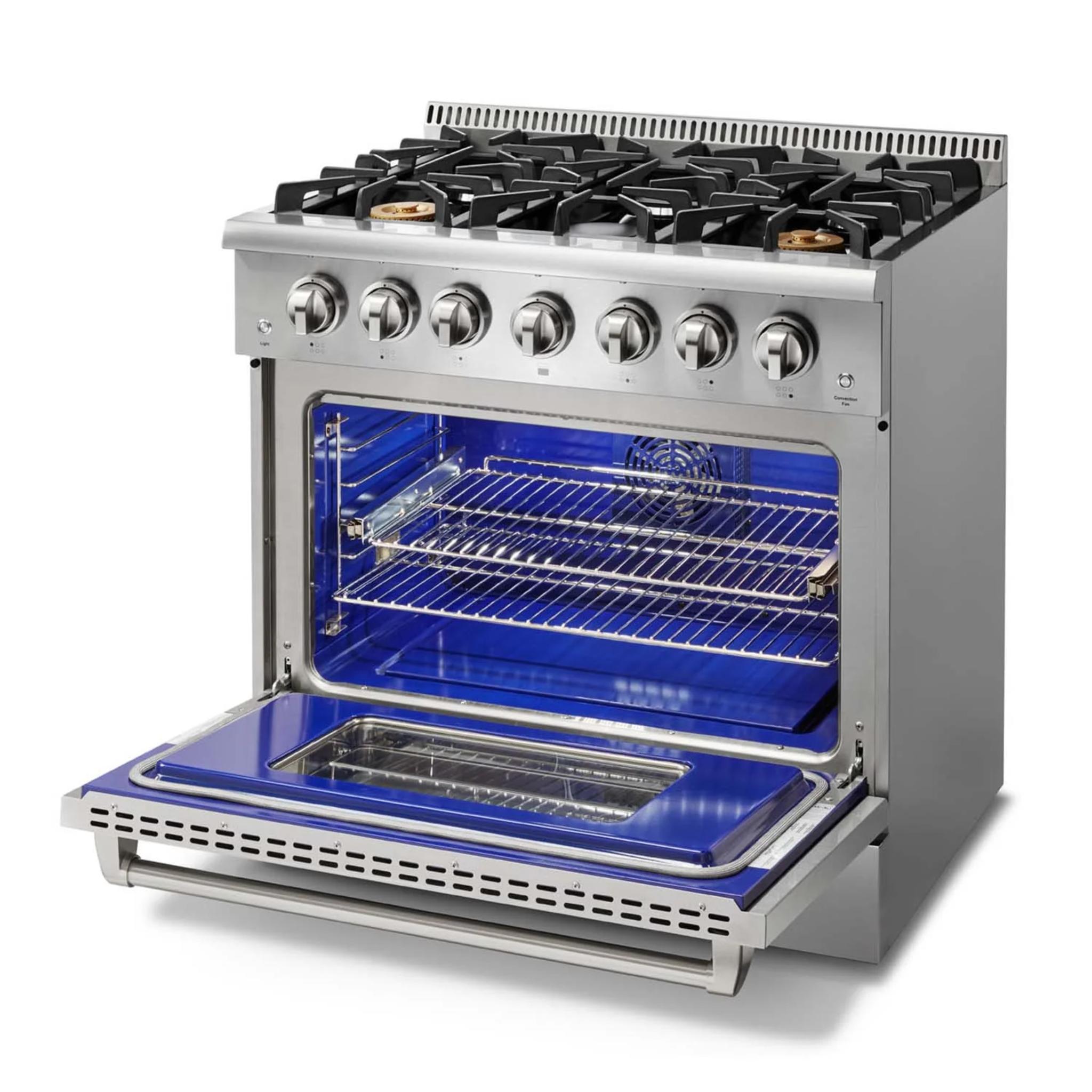 Thor Kitchen 36 Inch Professional Gas Range in Stainless Steel
