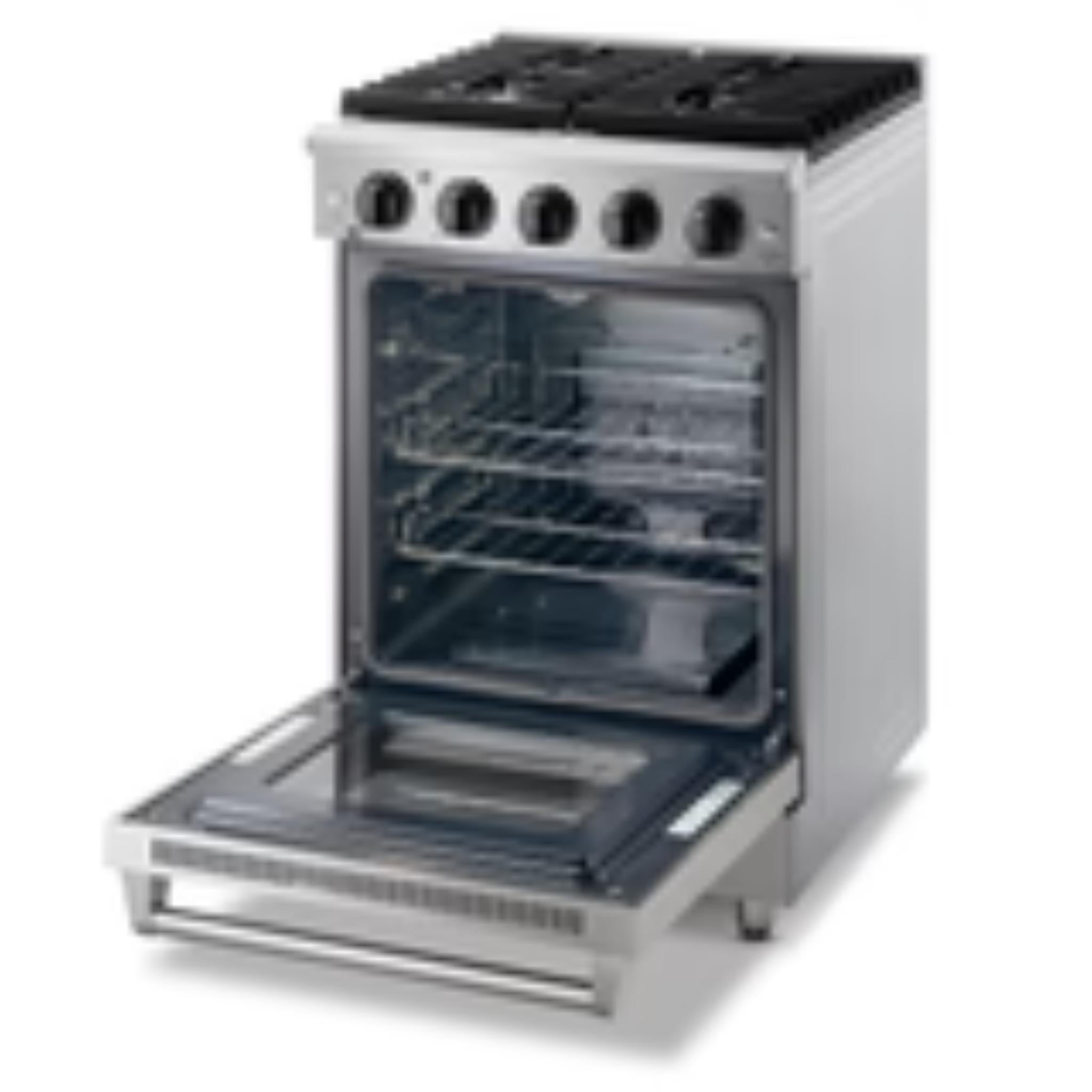 Thor Kitchen 24 Inch Freestanding LP Range in Stainless Steel
