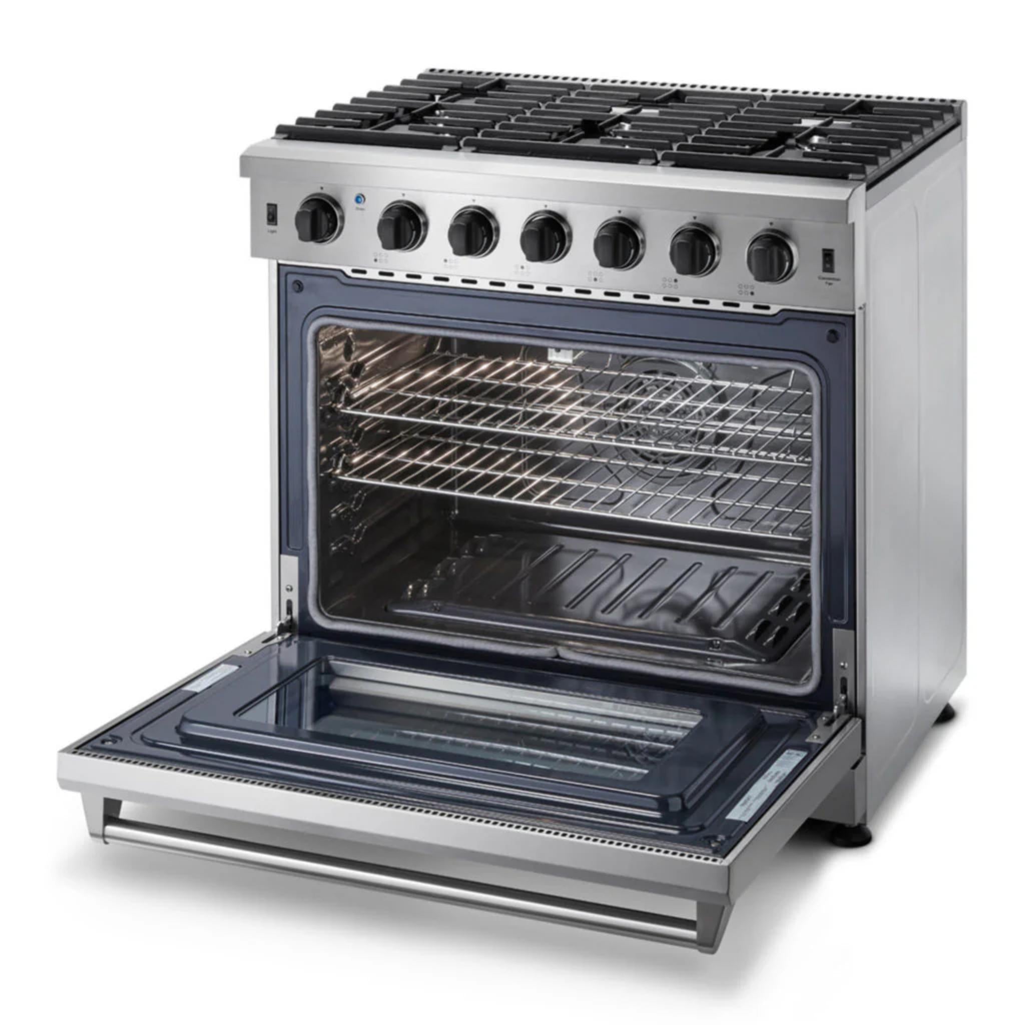 Thor Kitchen 36 Inch LP Range in Stainless Steel