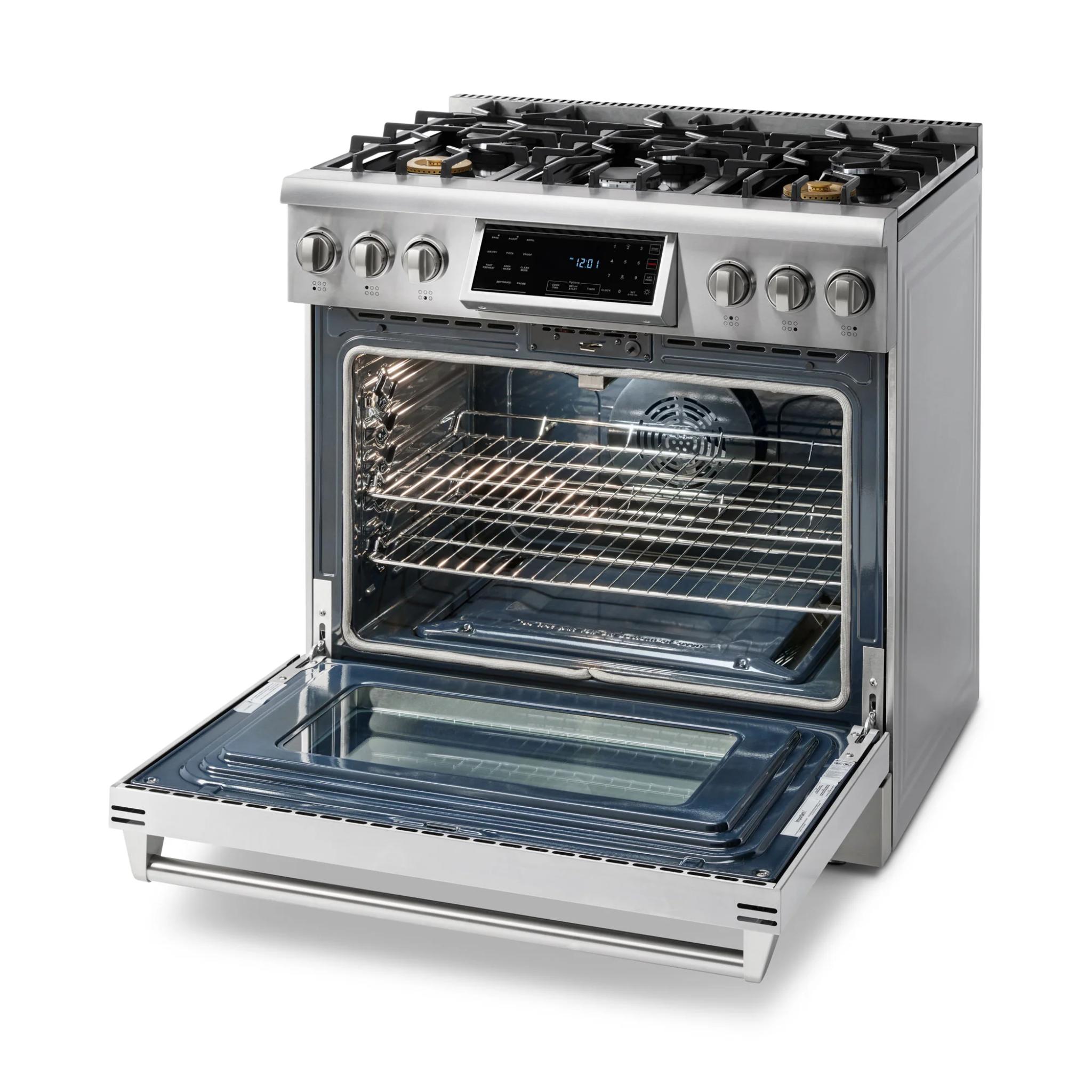 Thor Kitchen 36 Inch Tilt Panel Professional Gas Range
